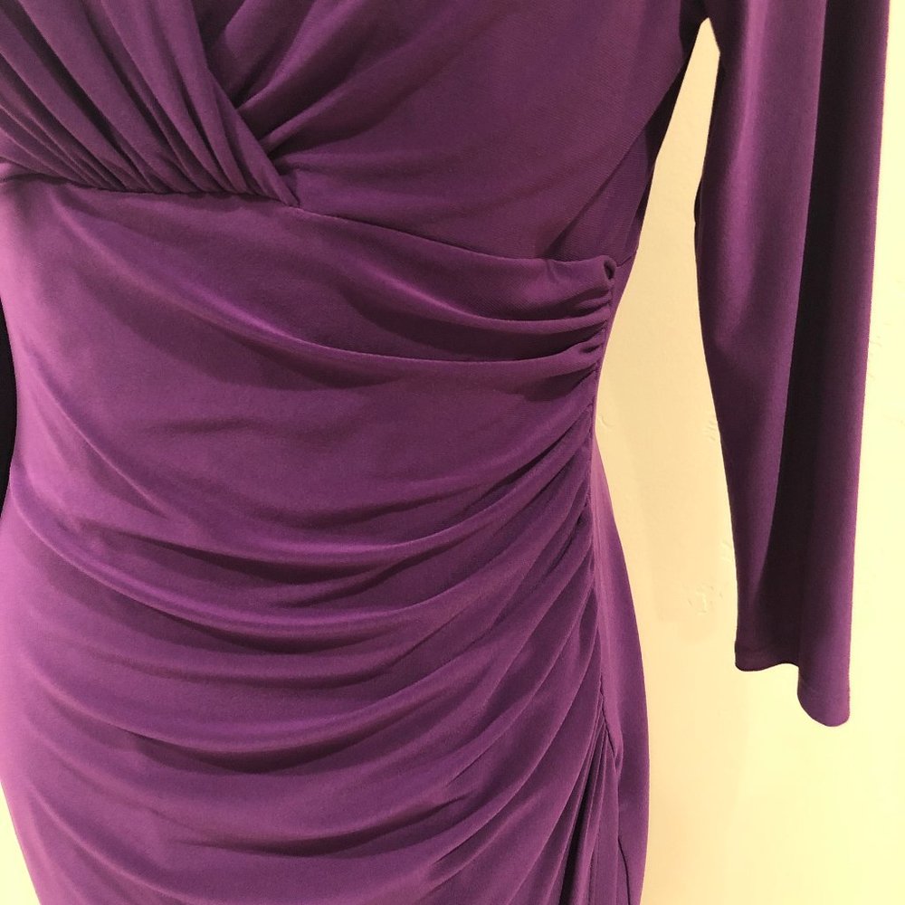 Dark Purple Ralph Lauren dress, size 10 - Picture 3 of 7